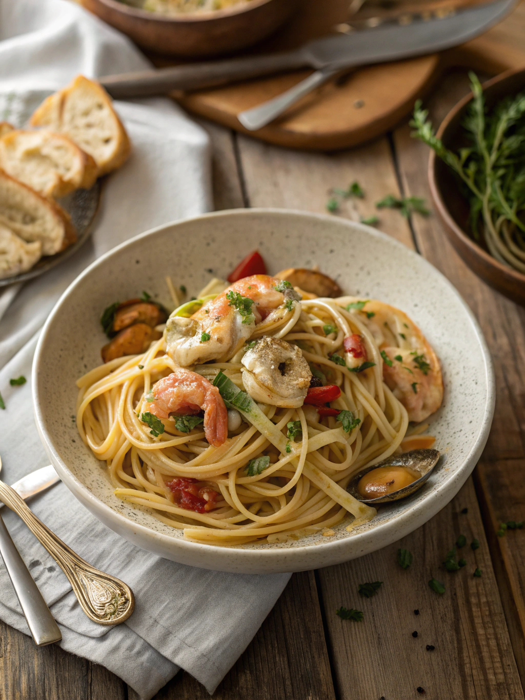 Seafood Linguine Recipe
